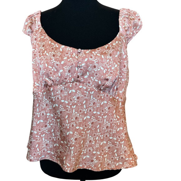 TREASURE & BOND Nordstrom ~  Floral Blouse Top Size Small VACAY - Picture 1 of 7